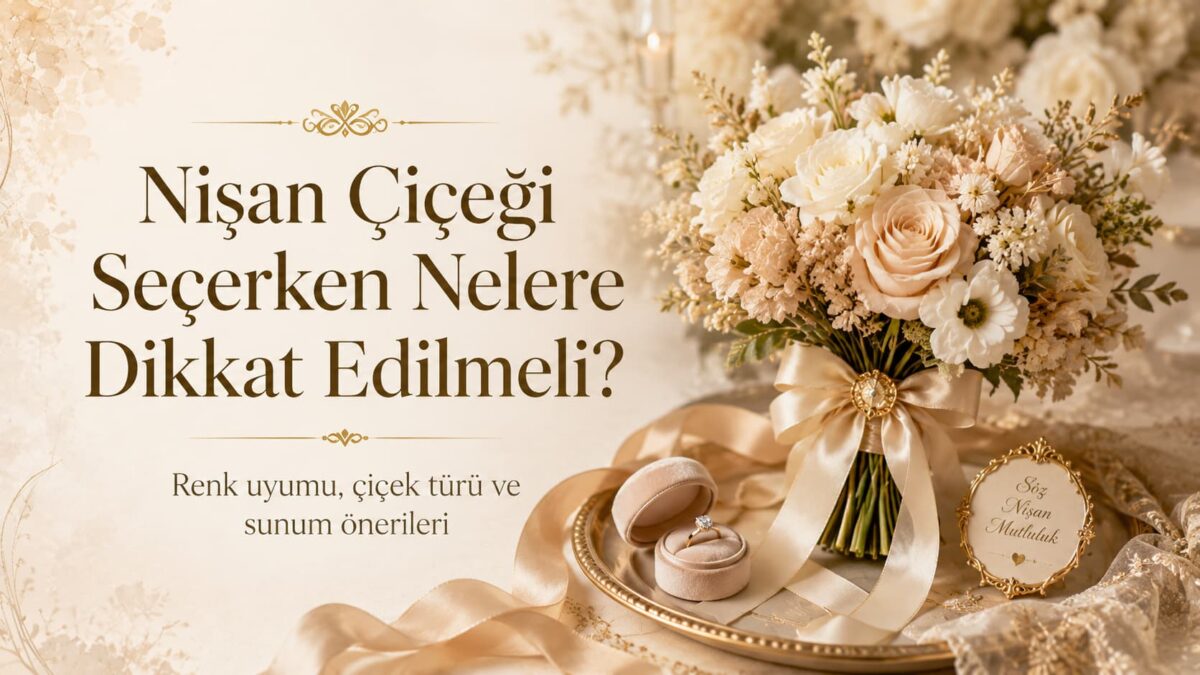 Nişan çiçeği seçerken dikkat edilmesi gerekenler ve söz nişan çiçeği sunumu